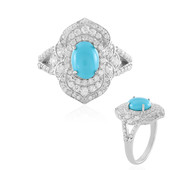 Sleeping Beauty Turquoise Silver Ring