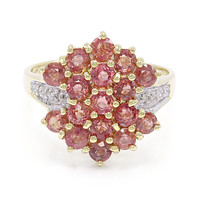 18K Unheated Padparadscha Sapphire Gold Ring (AMAYANI)