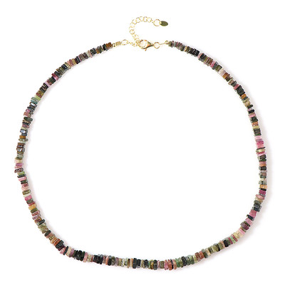 Fancy Tourmaline Silver Necklace