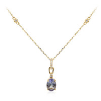 14K Unheated Tanzanite Gold Necklace (CIRARI)