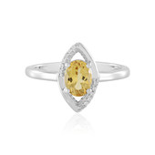 Yellow Beryl Silver Ring