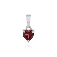 Indian Garnet Silver Pendant