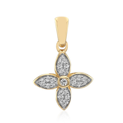 9K SI1 (G) Diamond Gold Pendant (Annette)