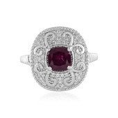 Rhodolite Silver Ring