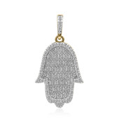 9K SI1 (G) Diamond Gold Pendant (Annette)