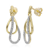 9K I2 (I) Diamond Gold Earrings