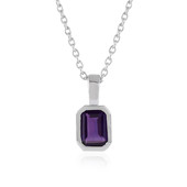 Zambian Amethyst Silver Necklace