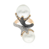 18K White Freshwater Pearl Gold Ring (Estée Collection)