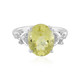 Lemon Quartz Silver Ring