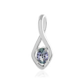 Unheated Tanzanite Silver Pendant