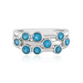 Neon Blue Apatite Silver Ring
