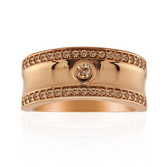 9K SI1 Argyle Rose De France Diamond Gold Ring