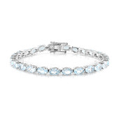 Sky Blue Topaz Silver Bracelet