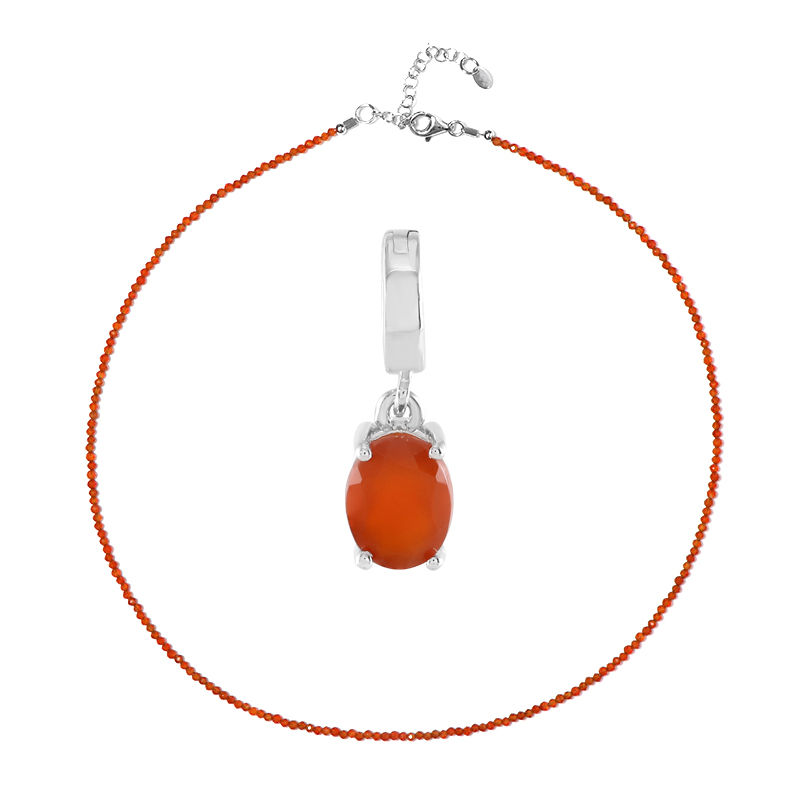 Red sale onyx necklace