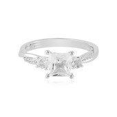 White Topaz Silver Ring