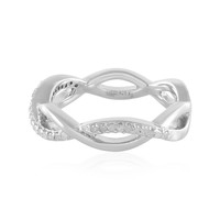 I3 (H) Diamond Silver Ring