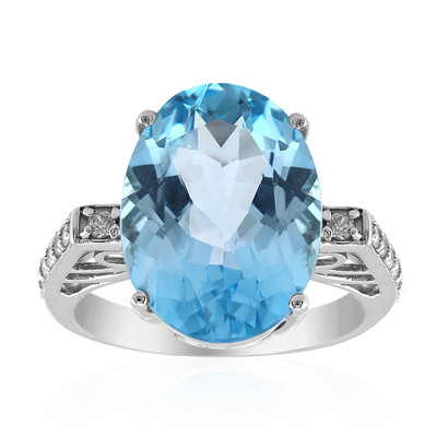 Sky Blue Topaz Silver Ring