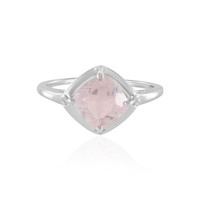 Rose Quartz Silver Ring