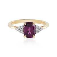 9K Magenta Garnet Gold Ring