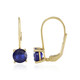 Madagascar Blue Sapphire Silver Earrings