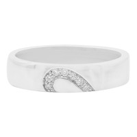 I1 (I) Diamond Silver Ring