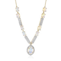 Welo Opal Silver Necklace