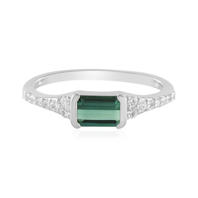 Benedito Green Tourmaline Silver Ring