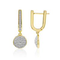 14K IF (D) Diamond Gold Earrings