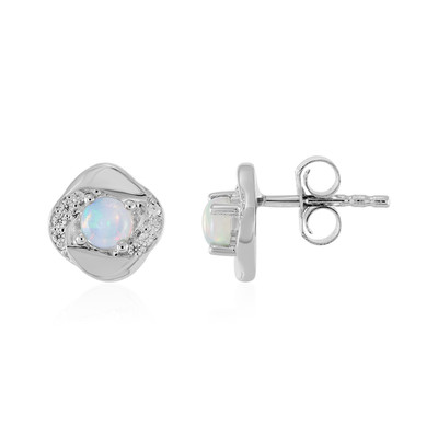 Welo Opal Silver Earrings