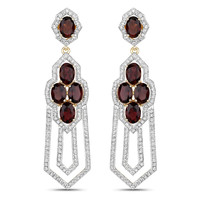 14K AAA Pink Tourmaline Gold Earrings (SUHANA)