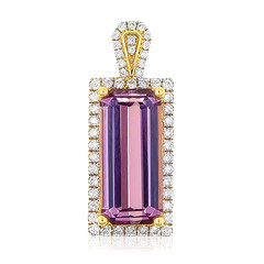 18K Pink Diaspore Gold Pendant (AMAYANI)