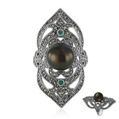 Tahitian Pearl Silver Ring (Annette classic)