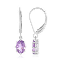 Amethyst Silver Earrings