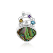 Abalone Shell Silver Pendant (MONOSONO COLLECTION)