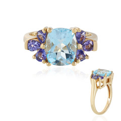 Sky Blue Topaz Silver Ring