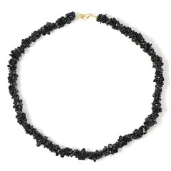 Black Tourmaline Silver Necklace