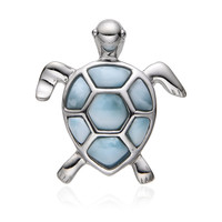 Larimar Silver Pendant