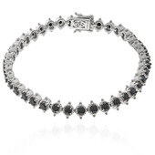 Black Spinel Silver Bracelet (Dallas Prince Designs)