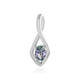 Unheated Tanzanite Silver Pendant