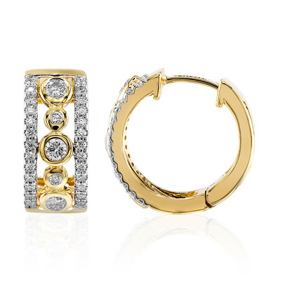 14K IF (D) Diamond Gold Earrings (Annette)