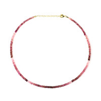 Nigerian Pink Tourmaline Silver Necklace