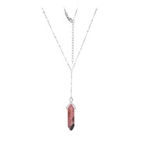 Rhodonite Silver Necklace