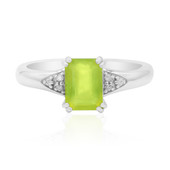 Brazilian Green Opal Silver Ring