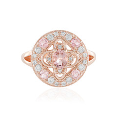 Nigerian Pink Tourmaline Silver Ring