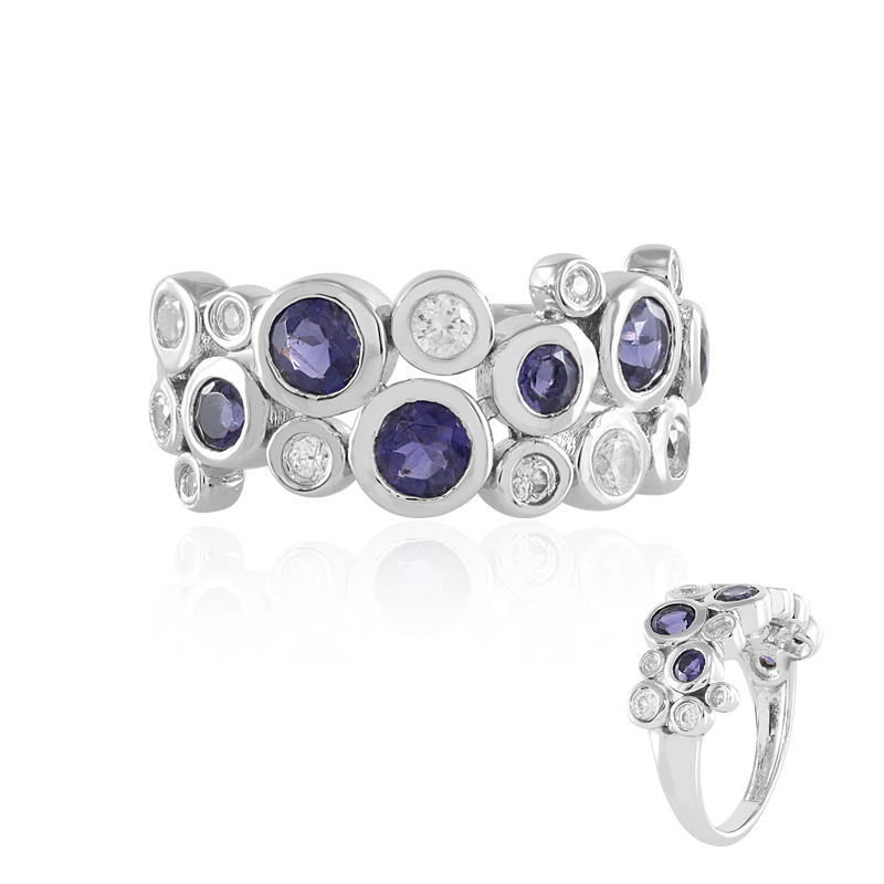 Iolite Silver Ring 8291RU Juwelo