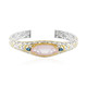 Rose Quartz Silver Bangle (Gems en Vogue)