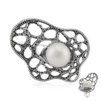 Freshwater pearl Silver Ring (Annette classic)