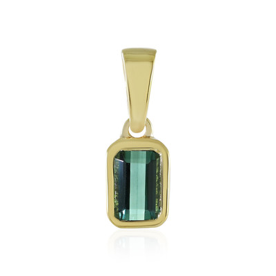 Benedito Green Tourmaline Silver Pendant