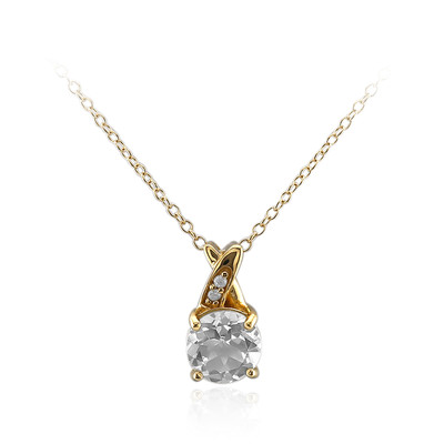 White Topaz Silver Necklace