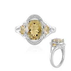 Mystic Yellow Quartz Silver Ring